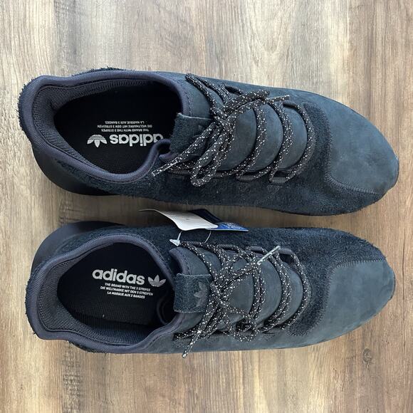 NWT Adidas Tubular Shadow Core Black Suede Men’s Size 14 Shoes BB8942 main image 8